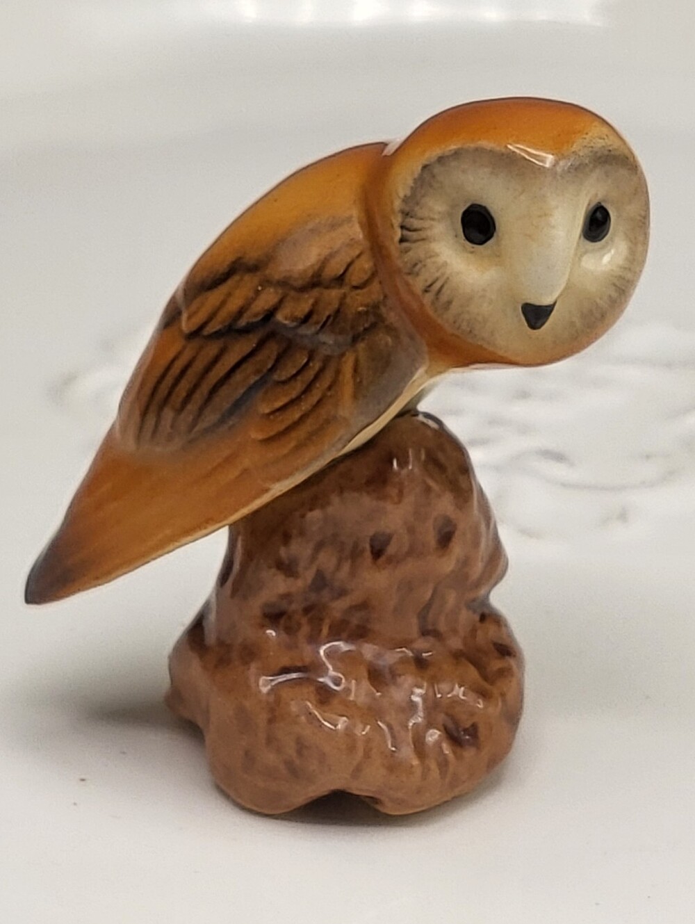 Hagen Renaker Barn Owl #3196 Figurine-by Artist Maureen Love Collectable Vintage